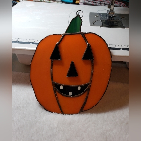 Stained Glass Pumpkin - Picture 2 of 9